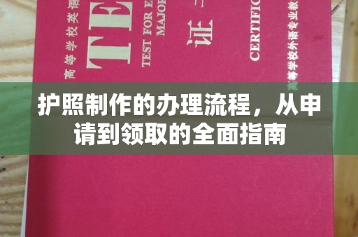 龙华护照制作的办理流程，从申请到领取的全面指南