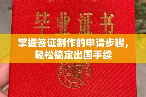 龙华掌握签证制作的申请步骤，轻松搞定出国手续